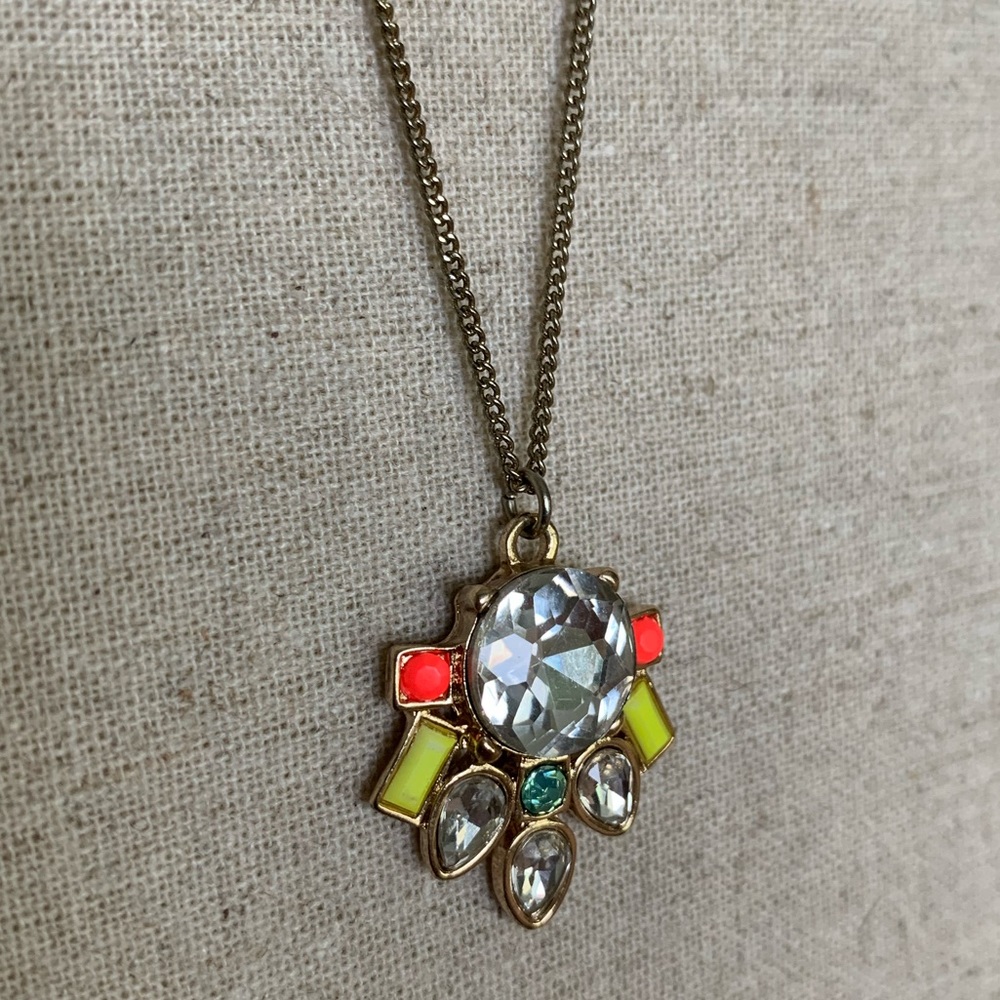 Neon Multicolored Jewel Pendant